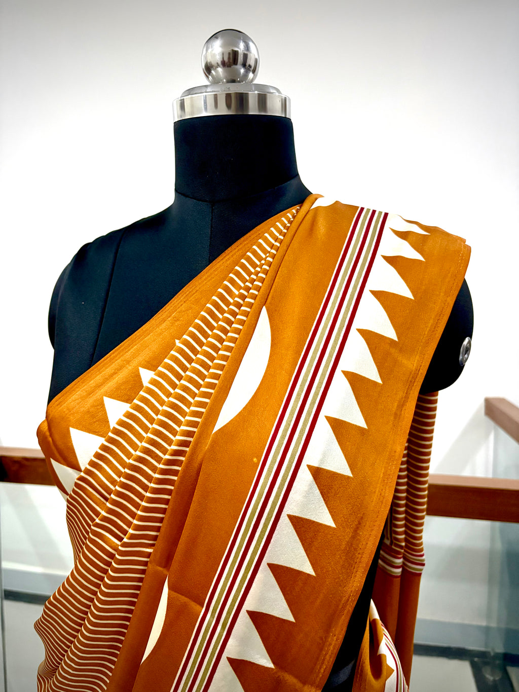 Beautiful Warm Mustard Soft Saree with Rich and Earthy appeal